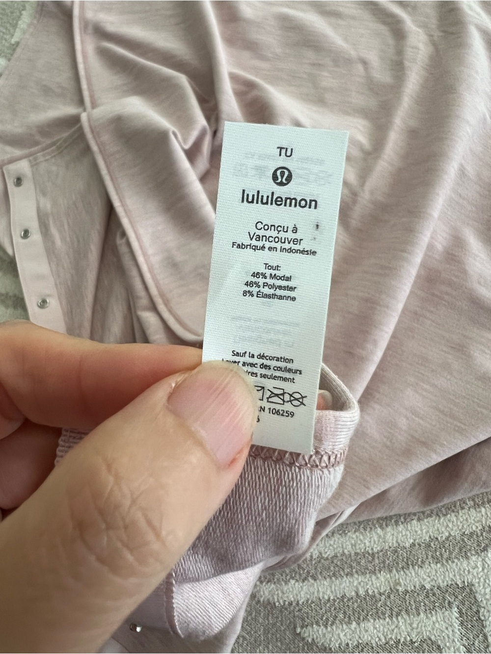 Lululemon Women's Soft Blush Modal Snap-Front Scarf